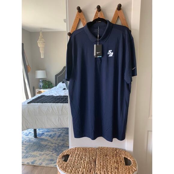 Men's NWT Nike Golf Polo in Navy Blue SZ XXL - Picture 1 of 7